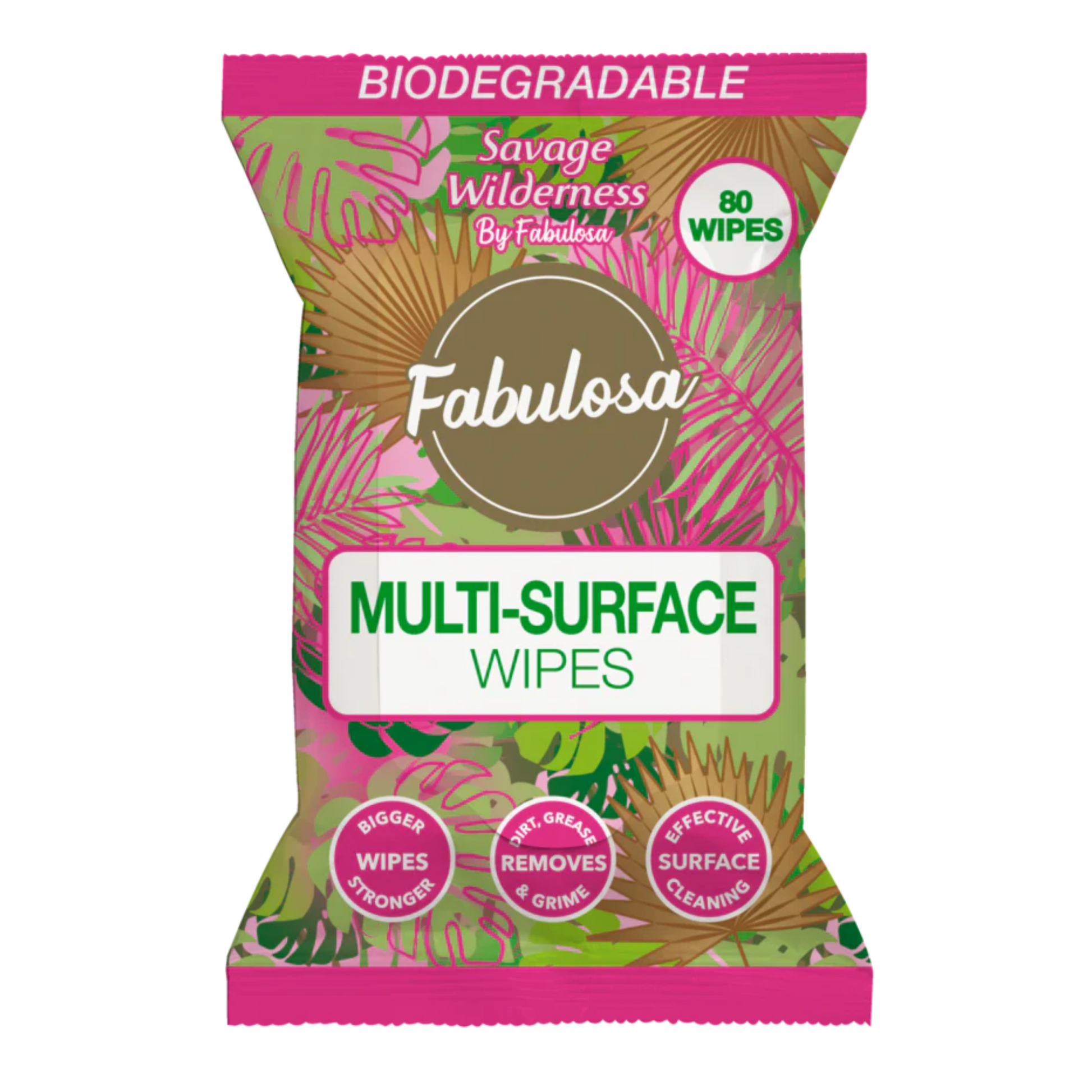 Fabulosa Savage Wilderness Cleaning Wipes 80 Stuks