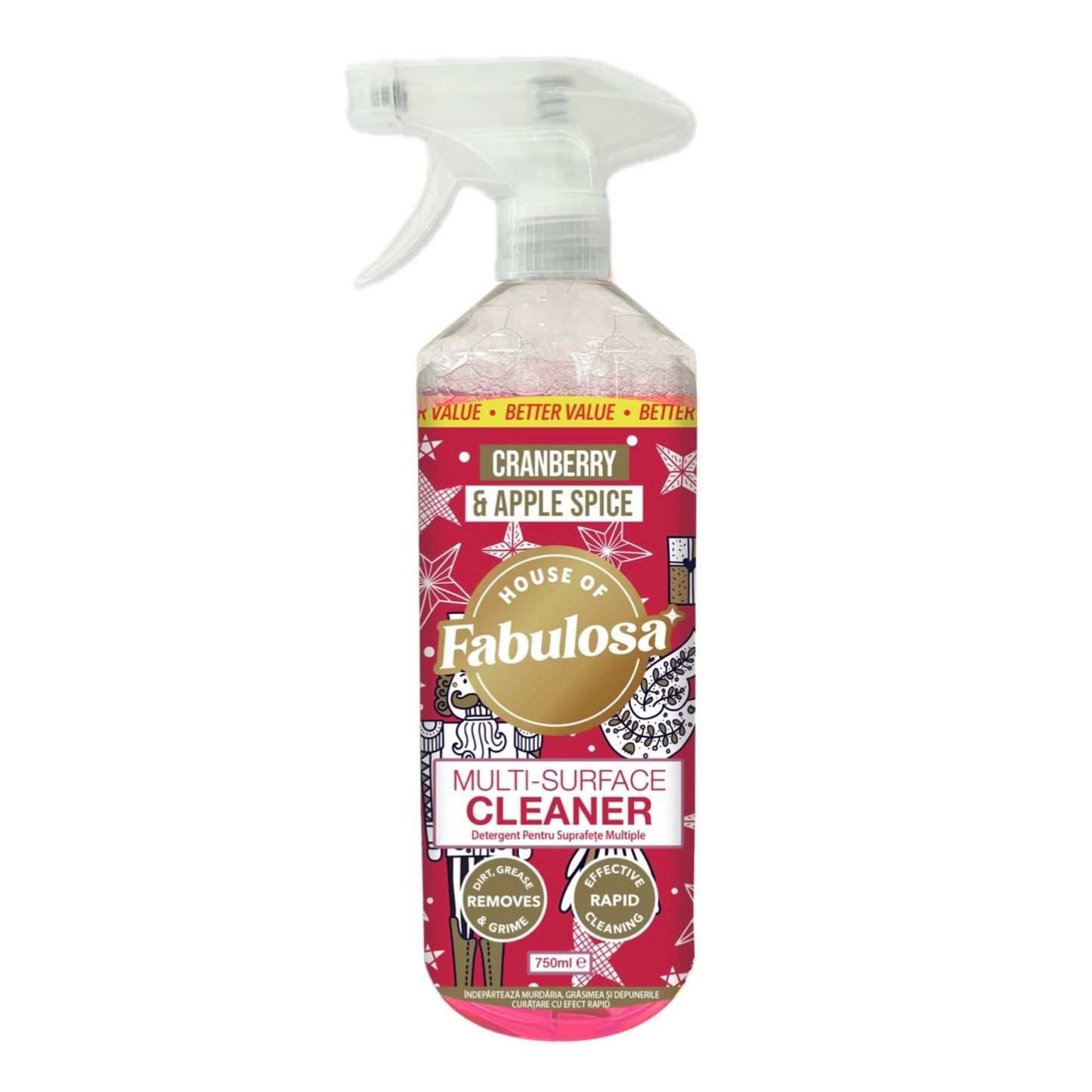 Fabulosa Cranberry & Apple Spice Multi Surface Cleaner 750 ml