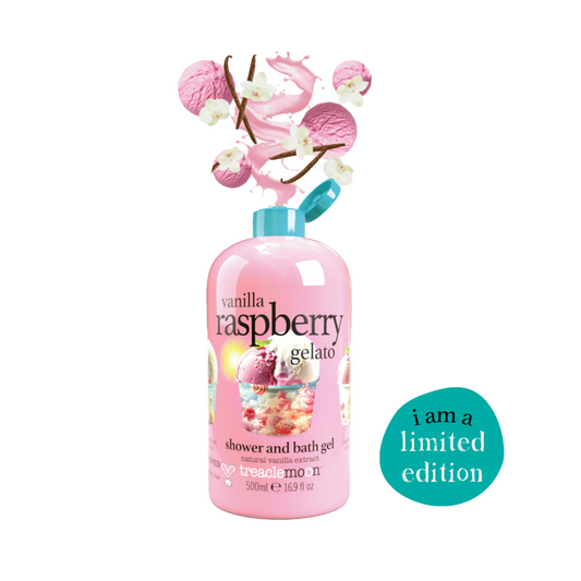 Treaclemoon Vanilla Raspberry Gelato – Shower & Bath Gel 500 ml
