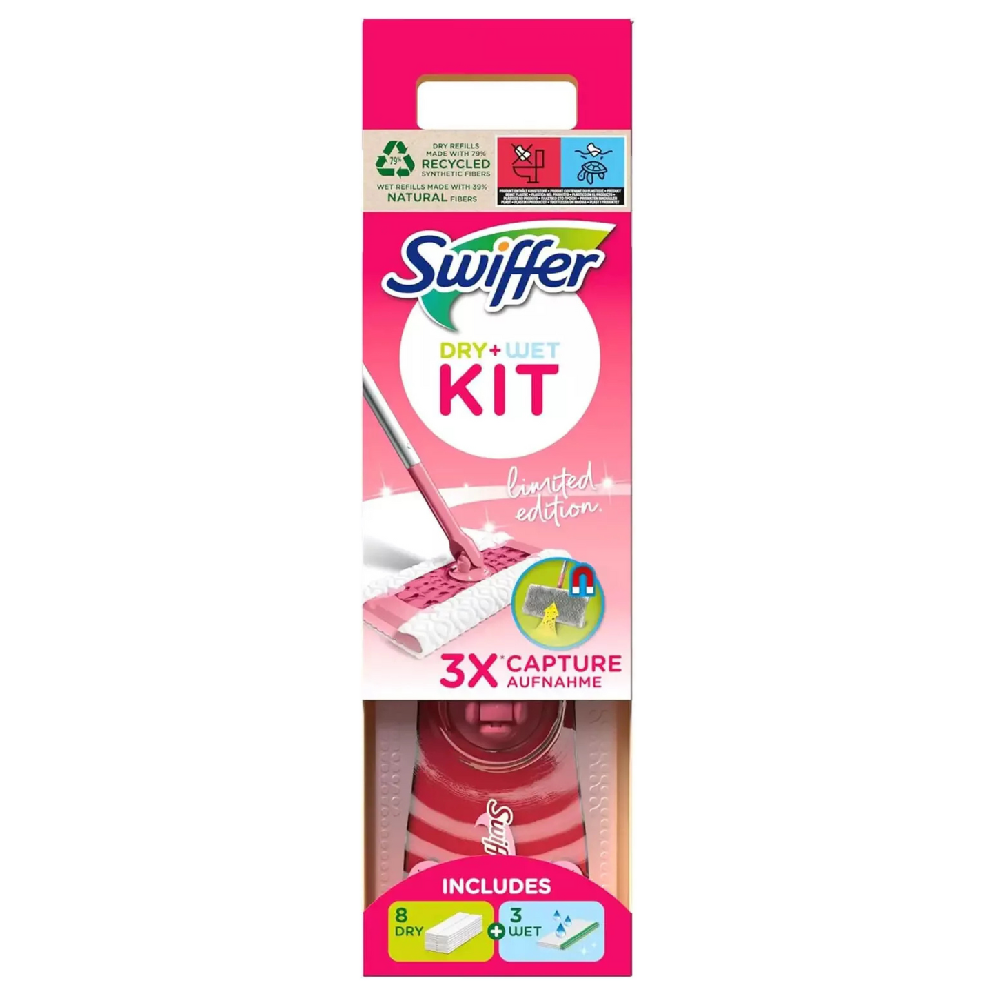 Swiffer Dry + Wet Kit – Limited Edition (Roze)
