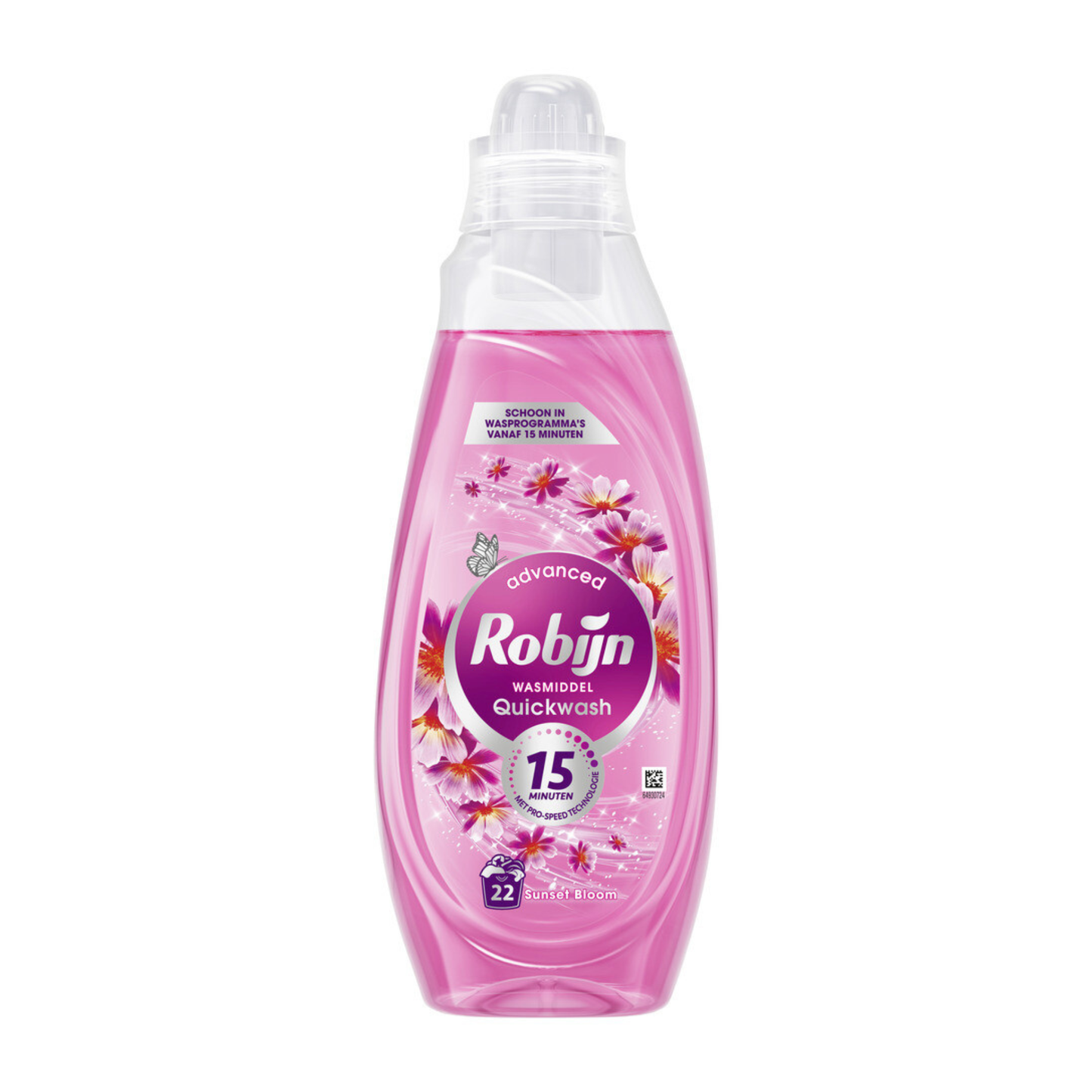 Robijn Advanced Quickwash Vloeibaar Wasmiddel Sunset Bloom 22 Wasbeurten 837 ml