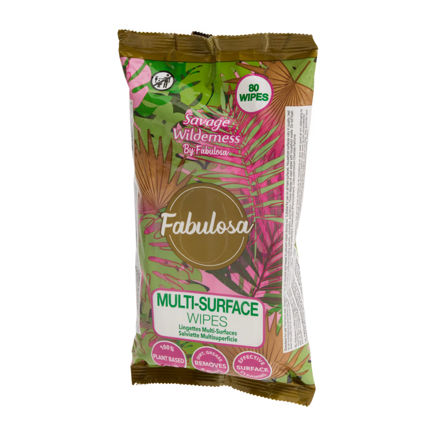 Fabulosa Savage Wilderness Cleaning Wipes 80 Stuks
