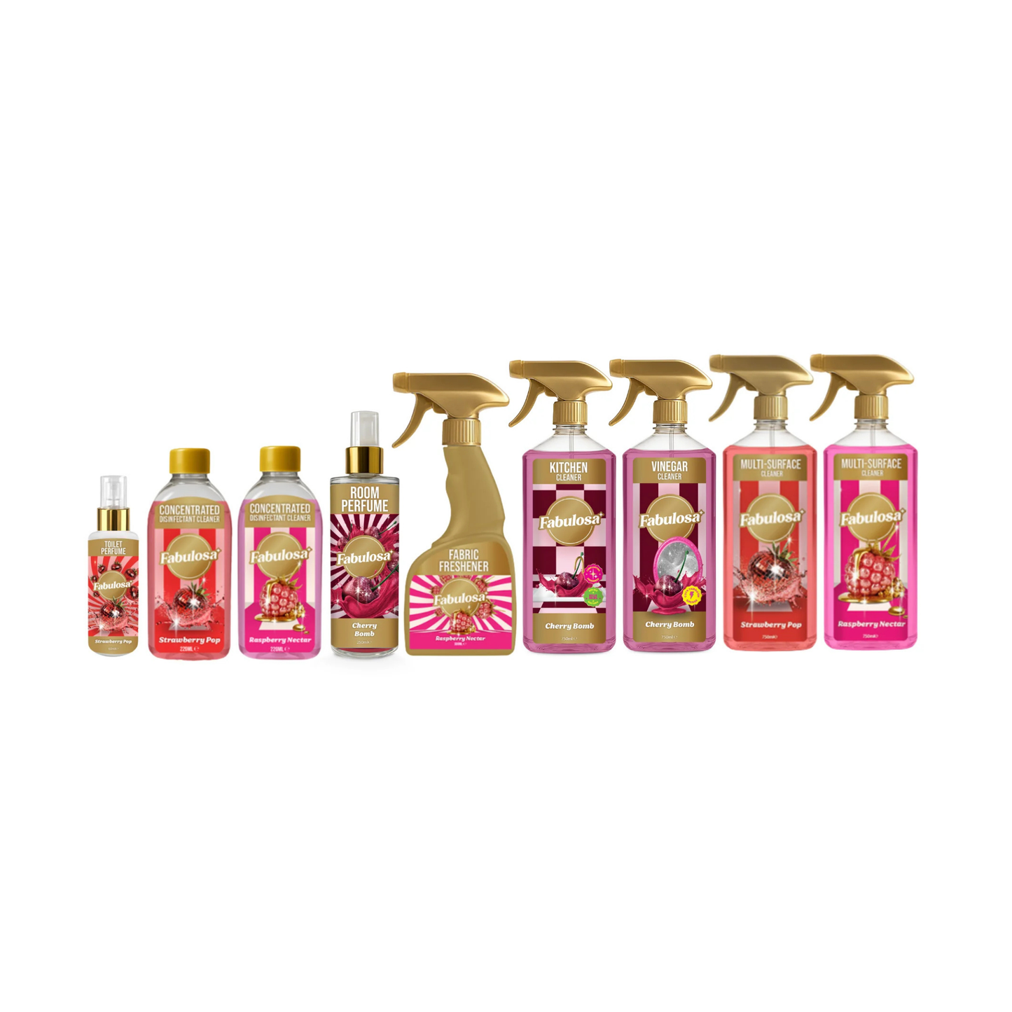 Fabulosa Scented Juicy Pop Collection Fragranced Household Cleaning Bundle Londynshop
