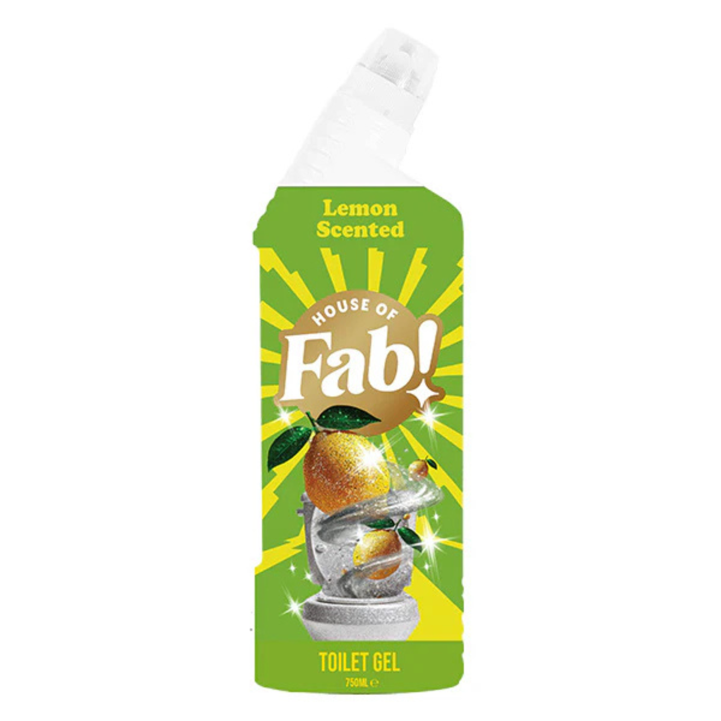 House Of Fab Toilet Cleaning Gel Lemon Scented 750ml Londynshop