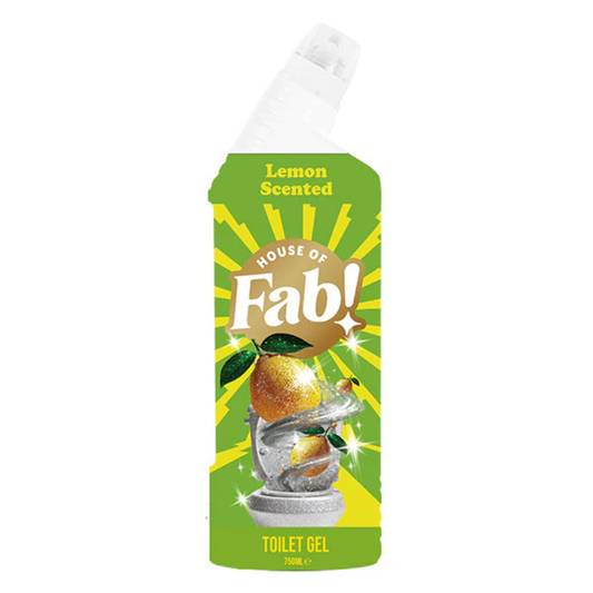 House Of Fab Toilet Cleaning Gel Lemon Scented 750ml Londynshop