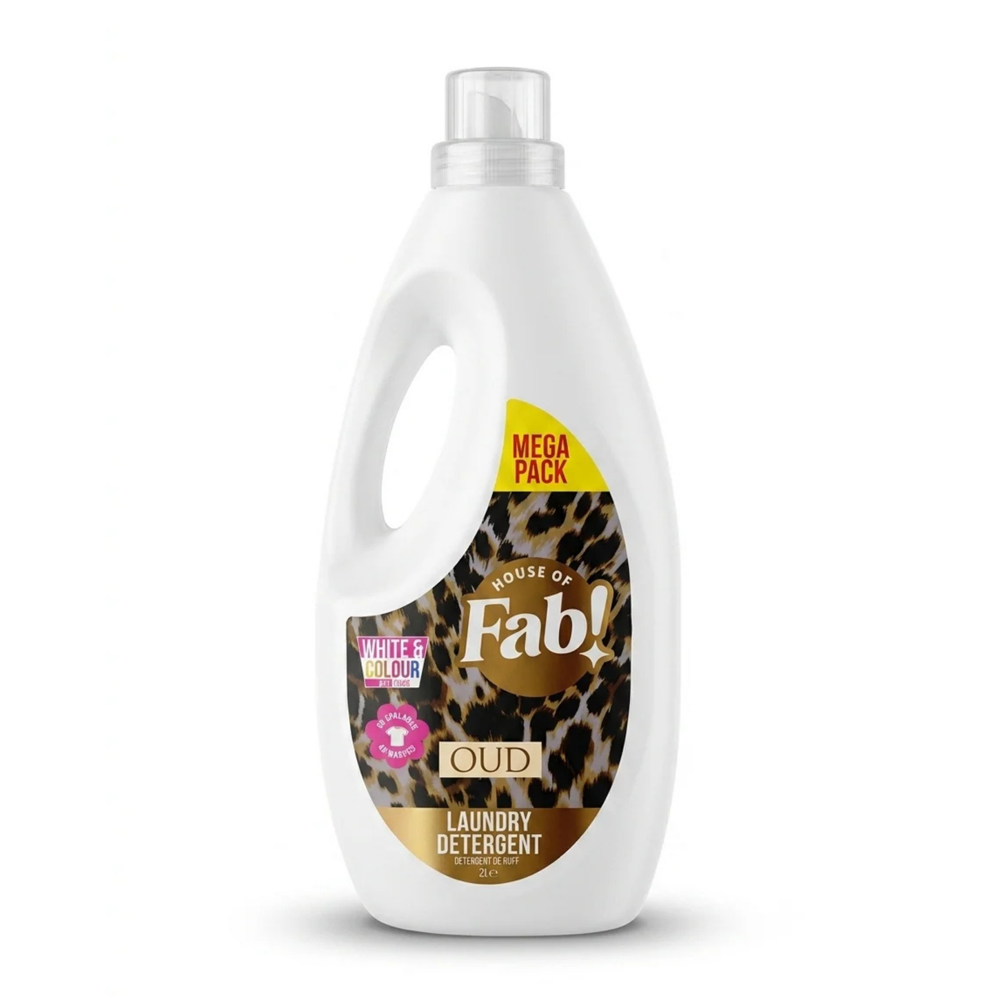 House Of Fab Wasmiddel White & Colour Oud – Mega Pack 2L (66 Wasbeurten)
