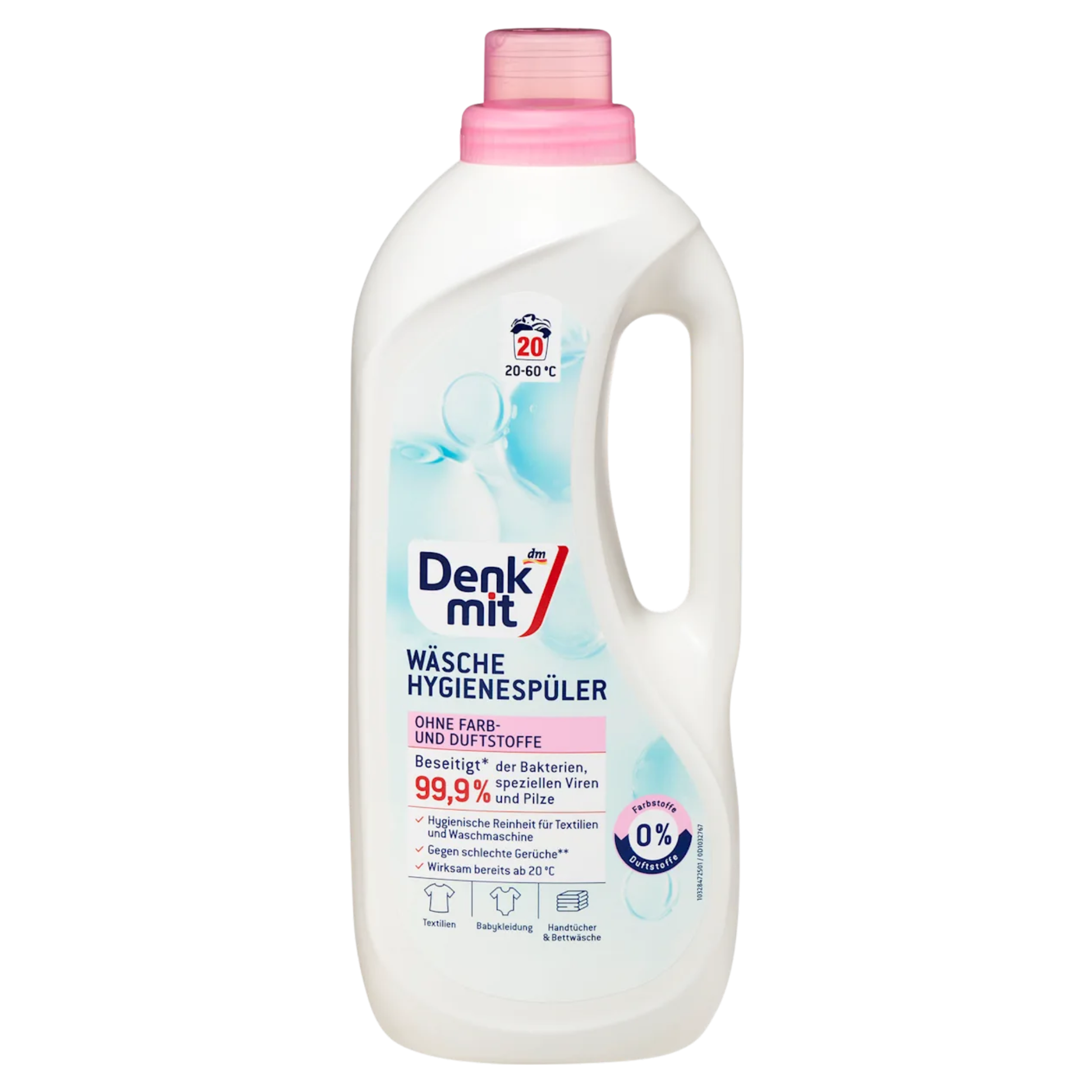 Hygiene-Spüler Wäschedesinfektion ohne Farb&Duftstoffe 20 WL, 1,5 l
