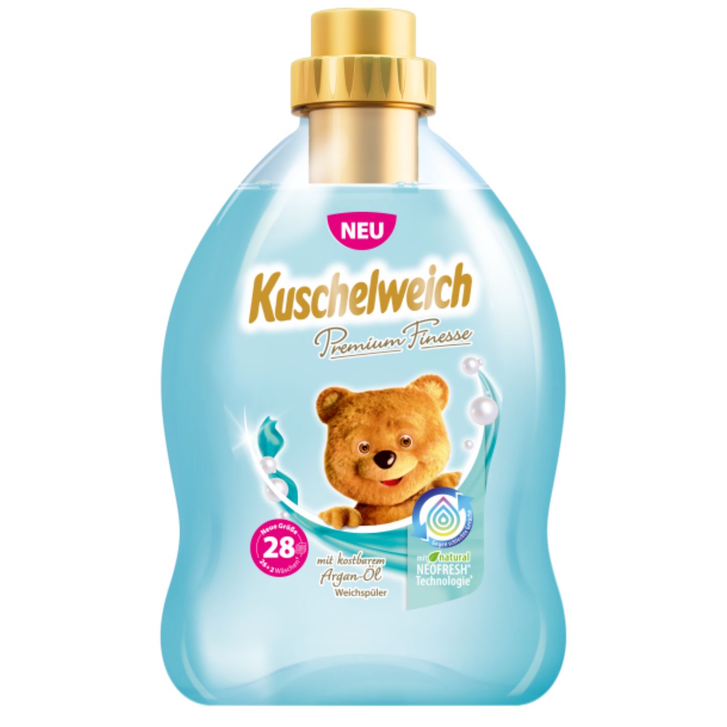 Kuschelweich Premium Wasverzachter Finesse - Aquamarijn 750 ml