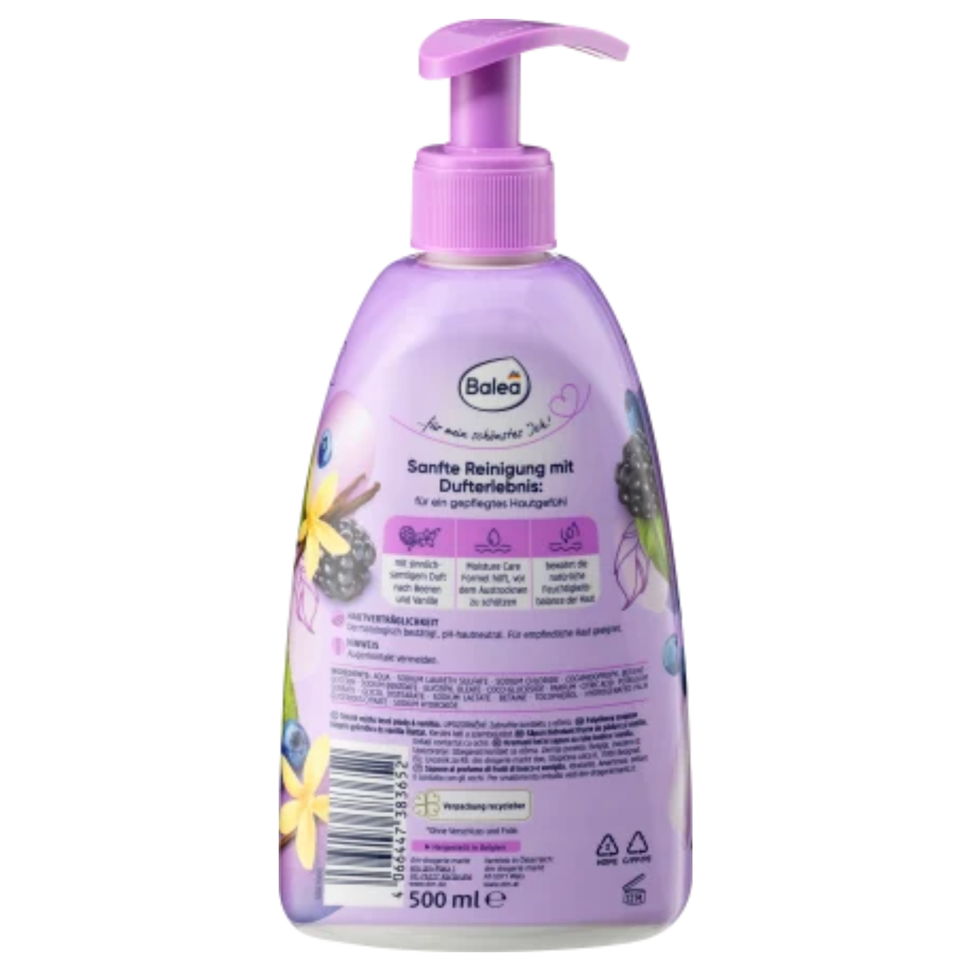 Balea Beeren & Vanille Handzeep 500 ML
