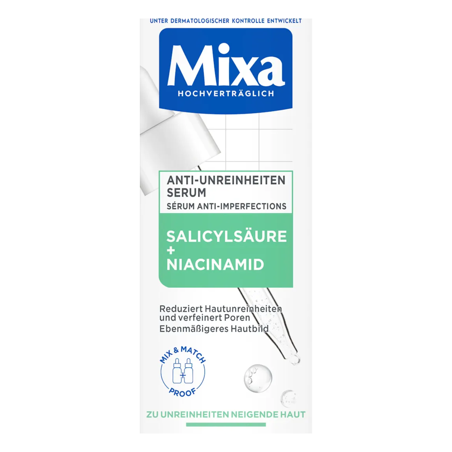 Mixa Serum Tegen Puistjes, Niacinamide, 30 ml