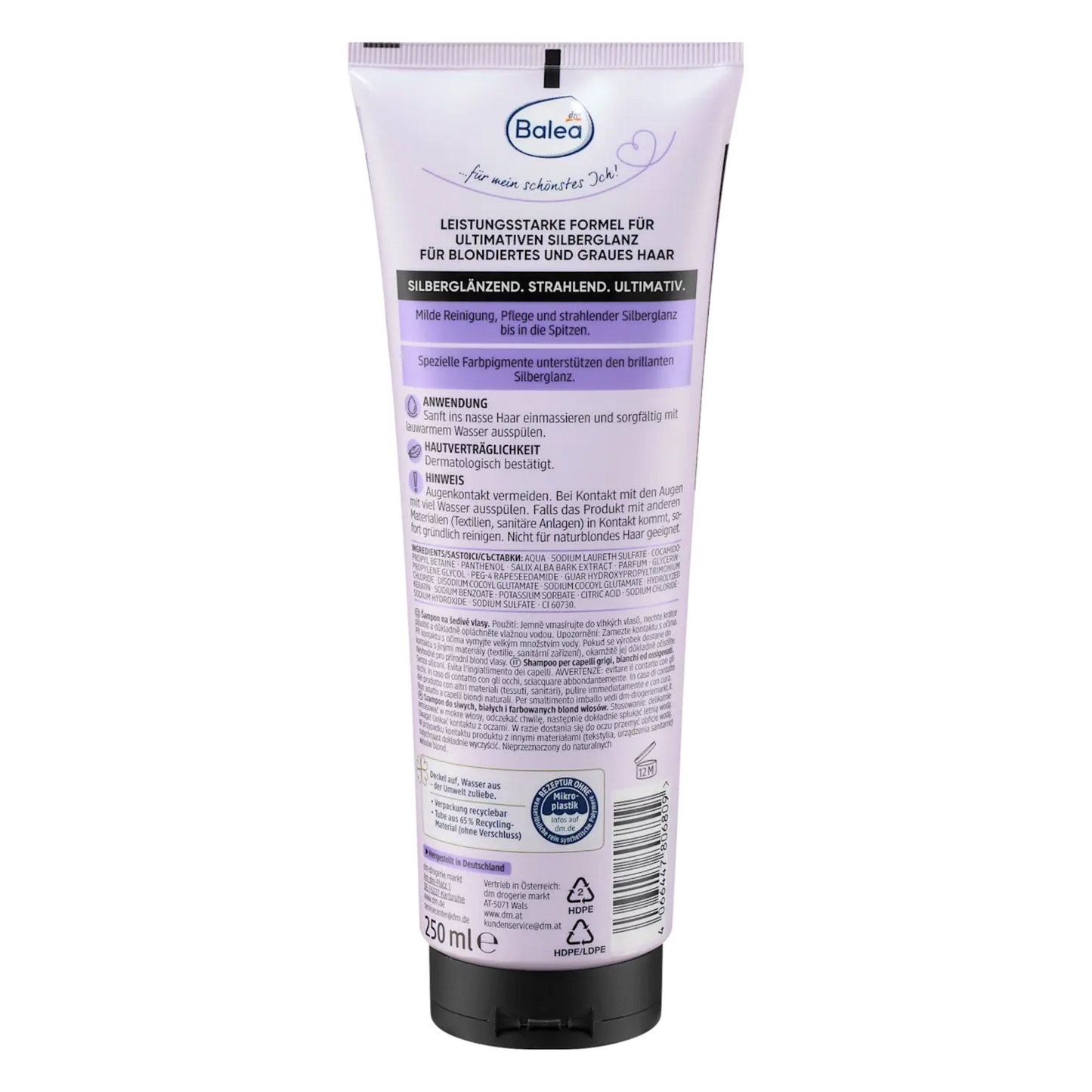 Balea Professional Shampoo Zilver Glans 250 ml