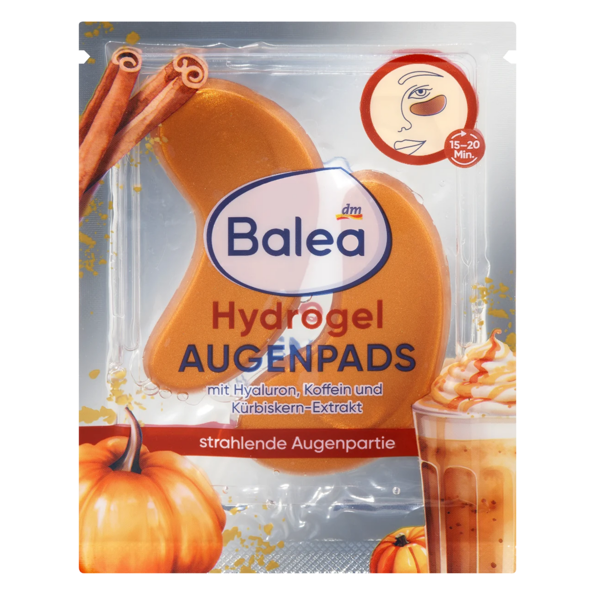 Balea Hydrogel Oogpads Pumpkin Spice Latte (Limited Edition)