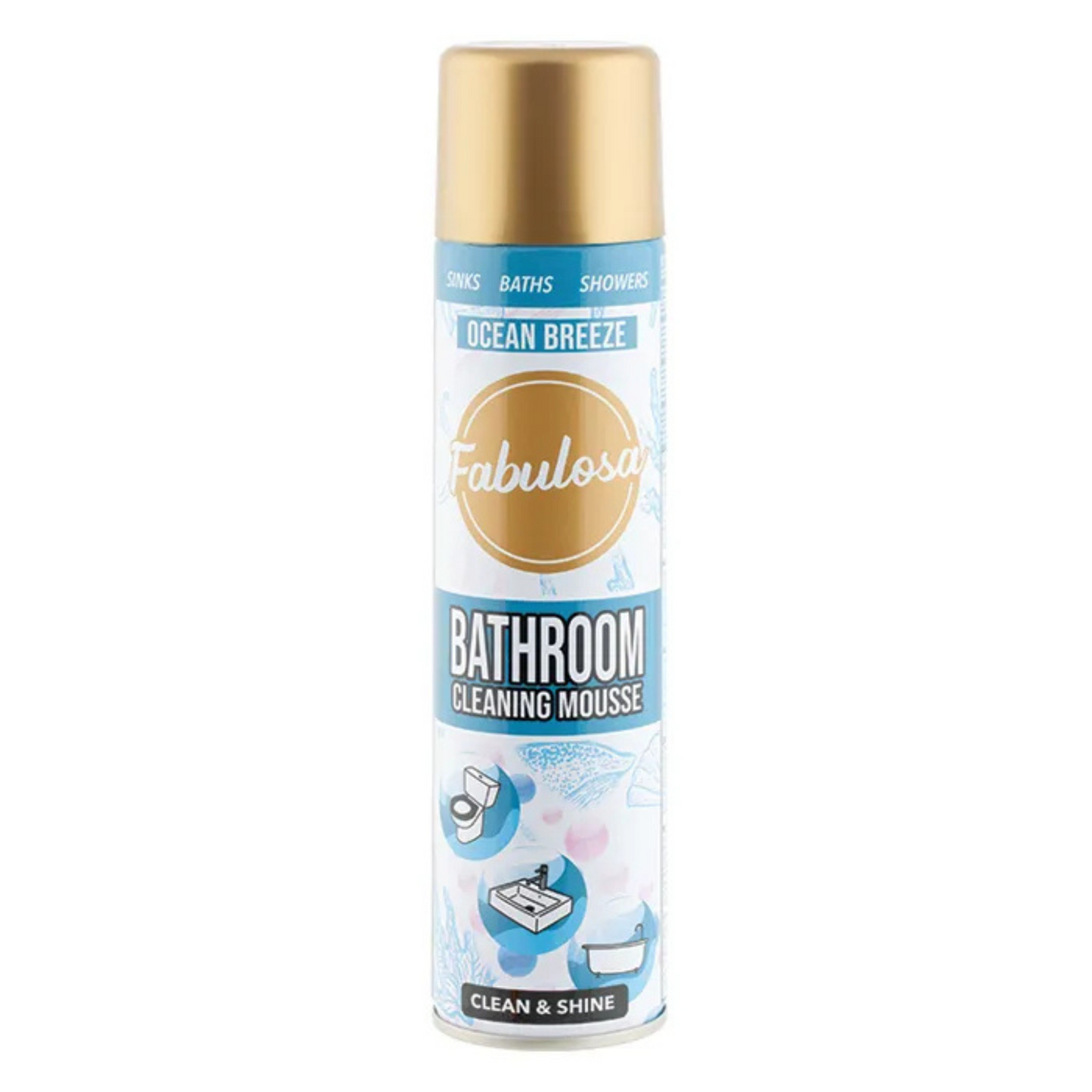 Fabulosa Bathroom Cleaning Mousse Ocean Breeze 300 ml