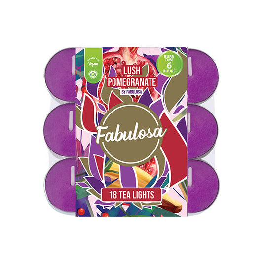 Fabulosa Tea lights Lush Pomegranate 18 stuks