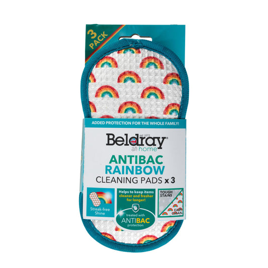 Beldray Antibac Rainbow Cleaning Pads 3 Pack