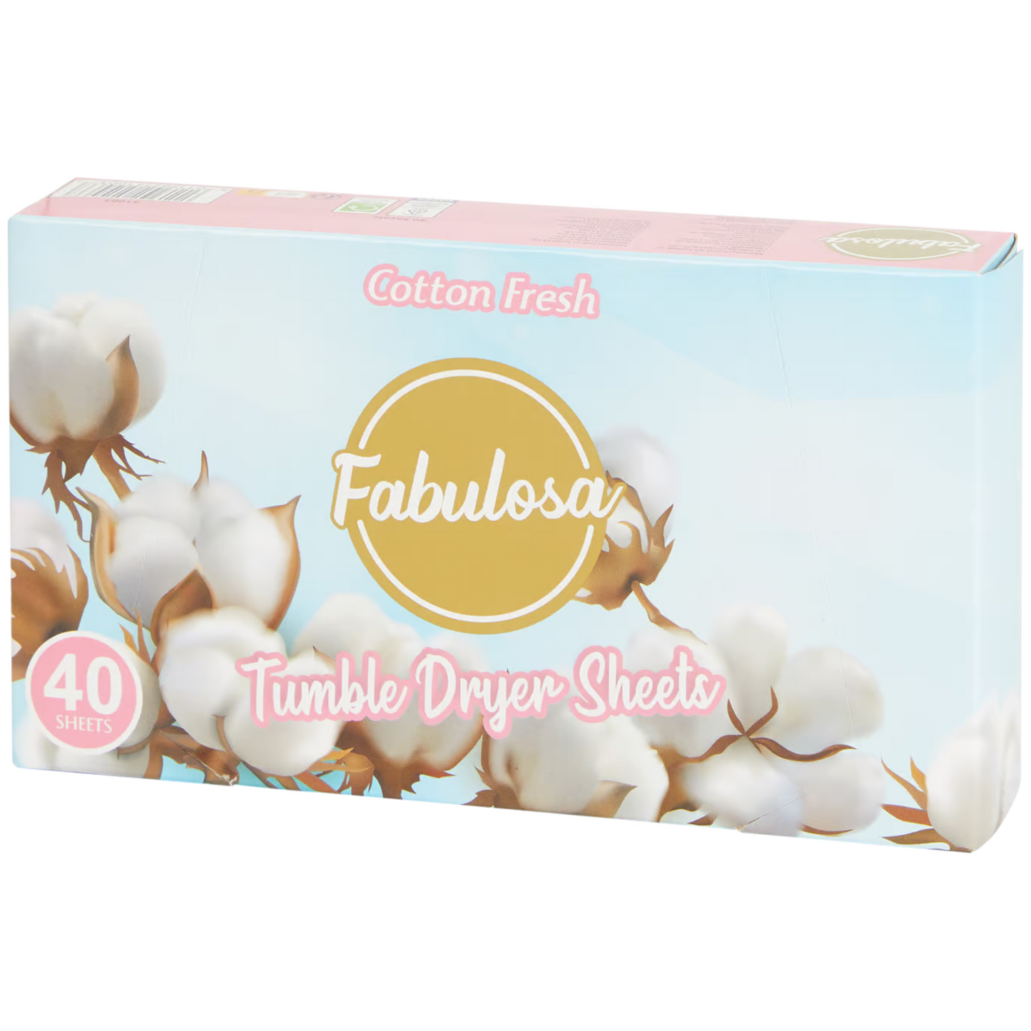 Fabulosa Cotton Fresh Droogtrommel doekjes 40 stuks