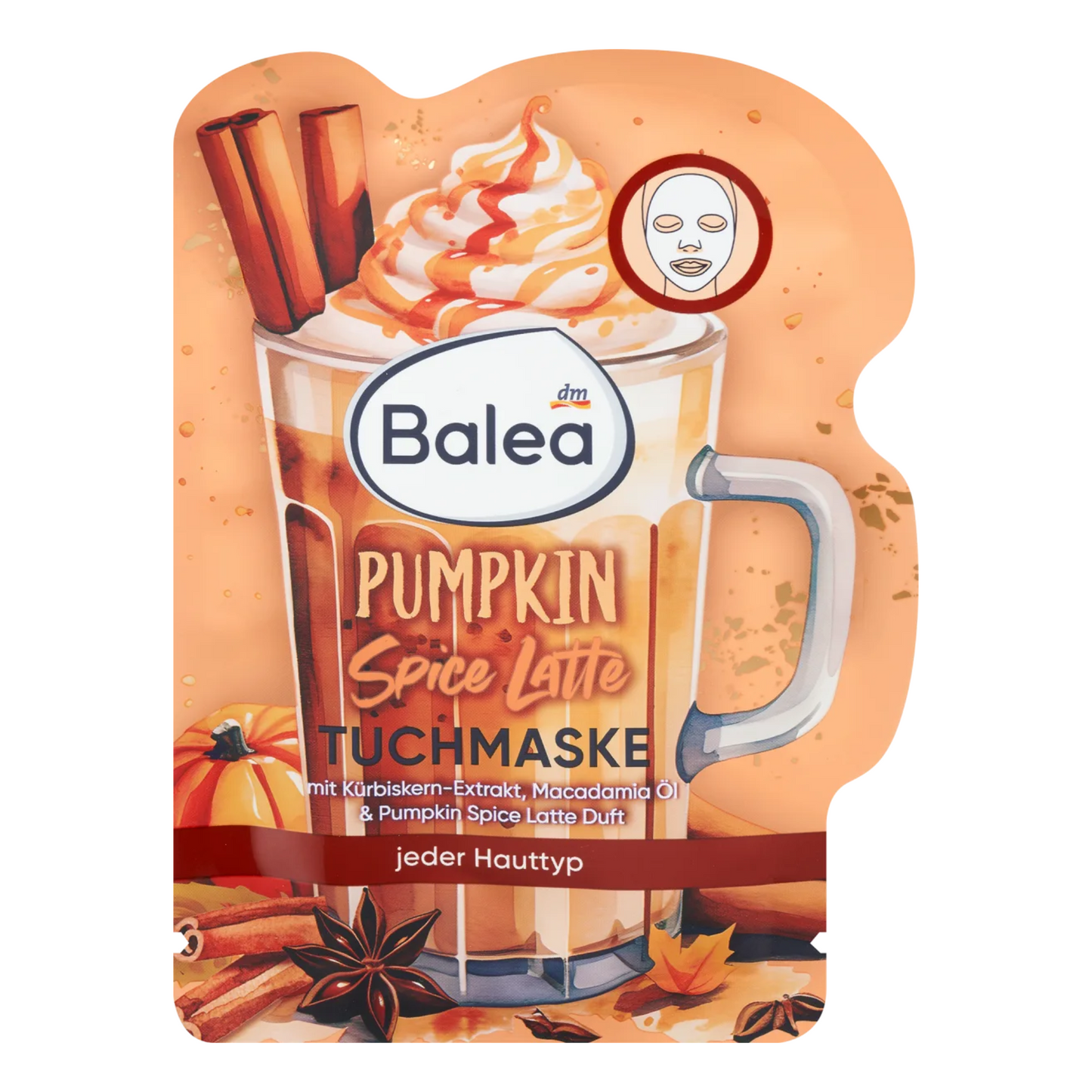 Balea Gezichtsmasker Pumpkin Spice Latte (Limited Edition)